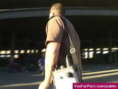 Asses In Public - Sexy Pornstars Outdoor Exposing and Fucking 20