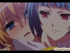 Hentai coed with huge melon tits hard fucked by shemale anime
