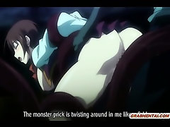 Hentai coed caught and fucked by black monster