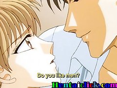 Little anime gay sucked and seduced