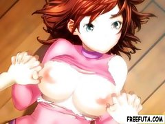 Optimistic hentai hunt-about with a faithful cake  gets it from a hot tranny