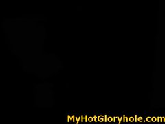 Black babe sucking cock - Gloryhole Initiations 3