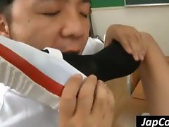 Asian schoolgirl fucked in classroom