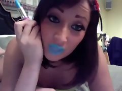 sexy blue lipstick