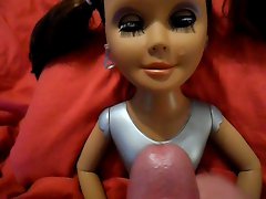 Sexy Doll Takes a HUGE Facial!