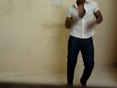 Sexy indian hunk stripping and jerking