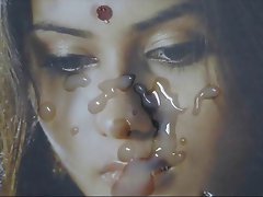 Gman Cum on Face of Indian Celeb Namitha (tribute)