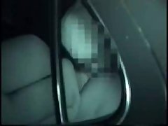 Couple fucking in the car at night