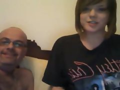 Young Cam Girl with Old Man