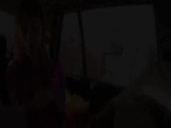 Sex with my busty teenager in the car