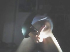 webcam dance jerk and cum in the dark