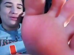 Accepting nestlecock with a titillating rod roaster does a foot show