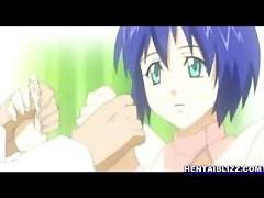 Hentai nurse self masturbating and tittyfucking her patient