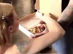 Cuming and eating on very sexy teen