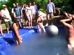 Real gay students swimming pool