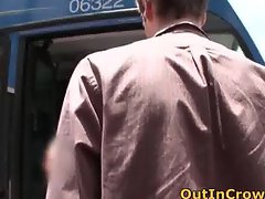 Young Dudes having Gay Sex in the bus part2