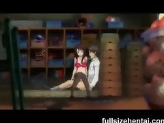 Hentai hottie loves to play a cock