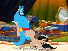 Genie fucking Jasmine's ass