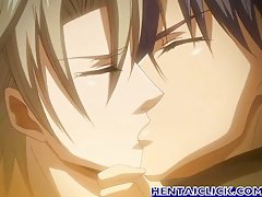 Anime gay has some sex fun in bed