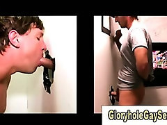 Gloryhole gay straight cock cumshot