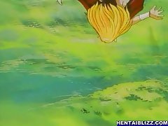 Big titted blonde anime Angel fucked hard