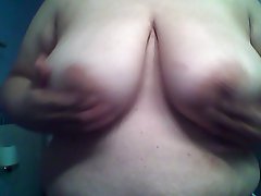Playing with my tits!