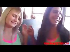 Thrilling lesbian nymphomaniacs with meticulous vags do each other with an audience
