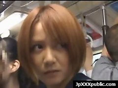 Lewd 18 years old Seductive japanese randy chicks Fuck In Public video-19