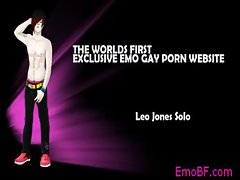 Homo emo getting ready to wank gays