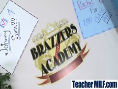 In Class Teachers and Students Get Wild Sex vid-30