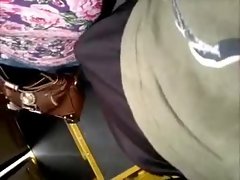 touching knockers with prick in bus