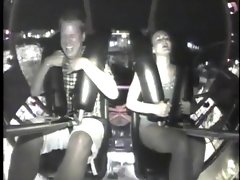 Lady orgasm via rollercoaster..