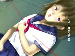 3D hentai schoolgirl gets mouth fucked