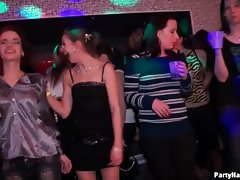 Male dancers banging sexy club sluts
